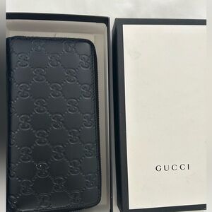 Embossed Gucci wallet